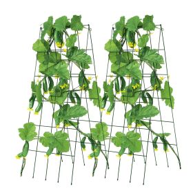 A-Frame Cucumber Trellis 39" x 32" Foldable Metal Garden Trellis