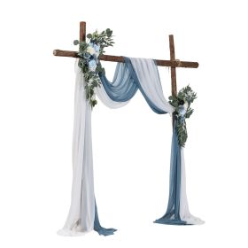 VEVOR Artificial Wedding Arch Flowers Kit (Pack of 4) with 21Ft Wedding Arch Draping Fabric