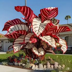 "UV Resistant Fake Leaves - 200pcs Water Chestnut Style for Floral Arrangements"