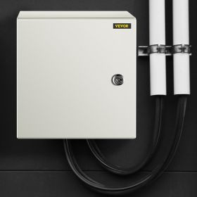 NEMA Steel Enclosure, 12 X 12 X 8'' NEMA 4X Steel Electrical Box, IP66 Waterproof & Dustproof, Outdoor/Indoor Electrical Junction Box, With Mount (Option: Grey)