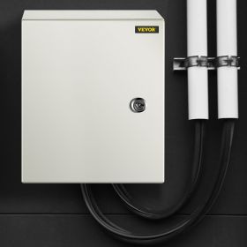 NEMA Steel Enclosure, 12 X 10 X 6'' NEMA 4X Steel Electrical Box, IP66 Waterproof & Dustproof, Outdoor/Indoor Electrical Junction Box, With Mount (Option: Grey)